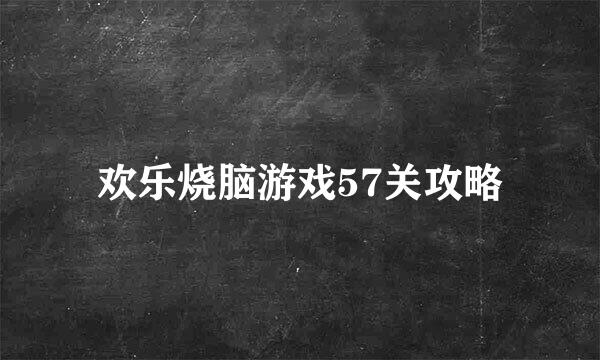 欢乐烧脑游戏57关攻略