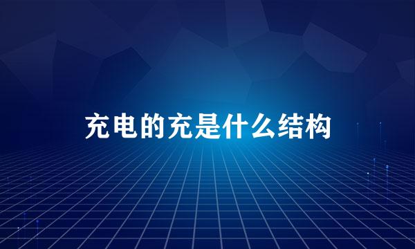 充电的充是什么结构