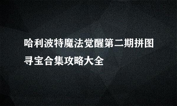 哈利波特魔法觉醒第二期拼图寻宝合集攻略大全