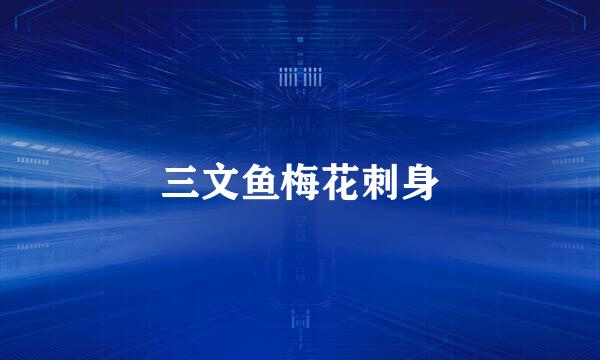 三文鱼梅花刺身