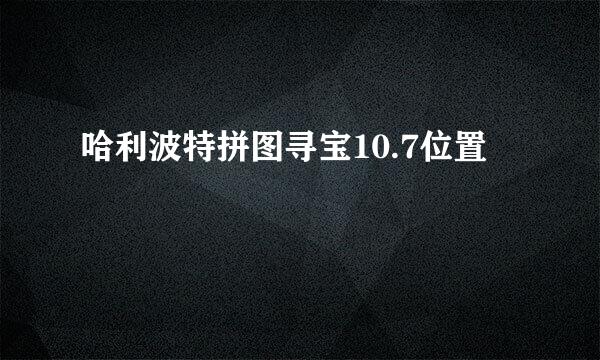 哈利波特拼图寻宝10.7位置