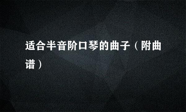 适合半音阶口琴的曲子（附曲谱）