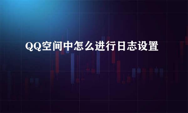 QQ空间中怎么进行日志设置