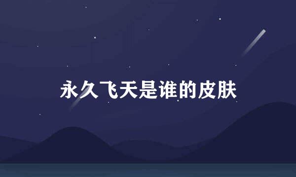 永久飞天是谁的皮肤