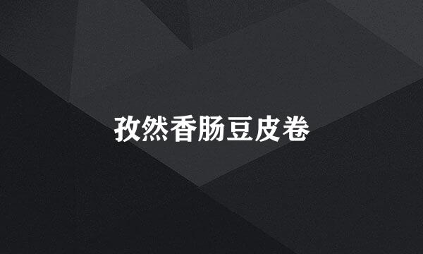 孜然香肠豆皮卷