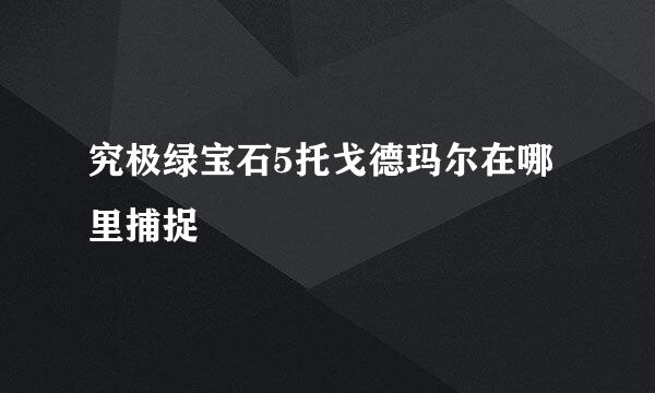 究极绿宝石5托戈德玛尔在哪里捕捉
