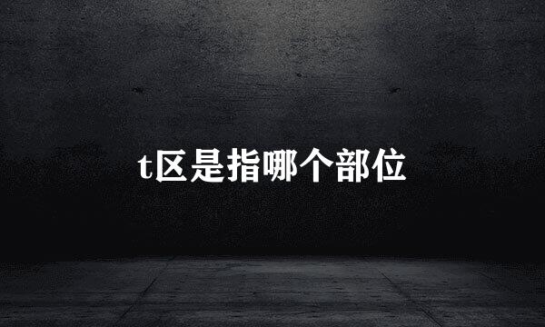 t区是指哪个部位