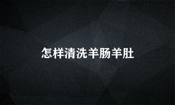 怎样清洗羊肠羊肚